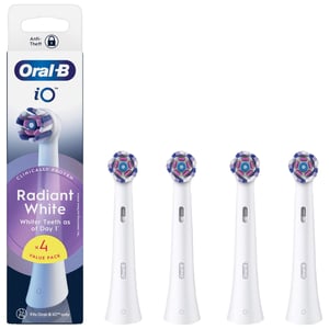 Oral-B iO Radiant White Replacement Heads Black 4 Pack