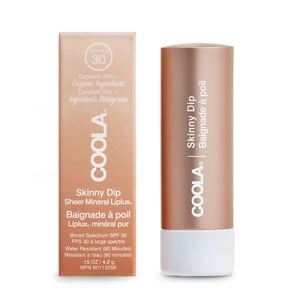 Coola Mineral Liplux SPF30 Lip Balm - Skinny Dip Tint for Nourished Lips