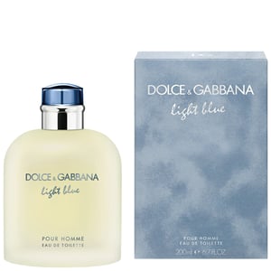 Dolce&Gabbana Light Blue Pour Homme Eau de Toilette Spray - Refreshing Mediterranean Fragrance 200ml