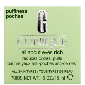 Clinique All About Eyes Rich Eye Cream for Dark Circles and Puffiness - 15ml