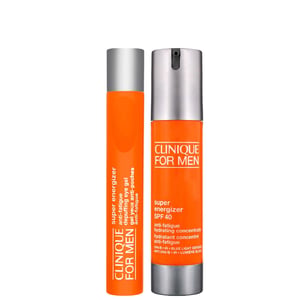 Clinique Men Duo: Super Energizer Anti-Fatigue Depuffing Eye Gel 15ml & Super Energizer SPF40 48ml