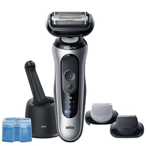 Braun Series 6 62‑S7650CC Silver Electric Shaver with 4in1 SmartCare Center
