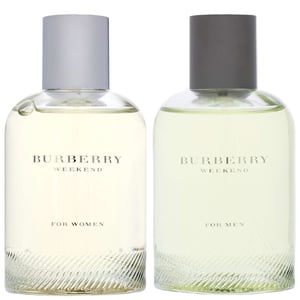 Burberry Duo: Weekend For Women Eau de Parfum 100ml & Weekend For Men Eau de Toilette 100ml.