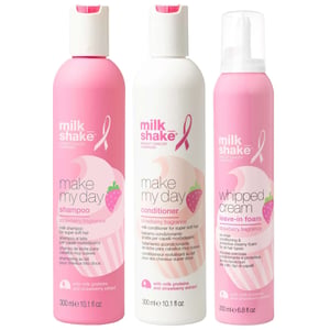 milk_shake Go Pink Trio – Limited Edition Shampoo 300ml, Conditioner 300ml & Conditioning Whipped Cream 200ml