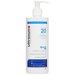 Ultrasun Sports Formula SPF20 - Transparent Sun Protection Gel for Athletes