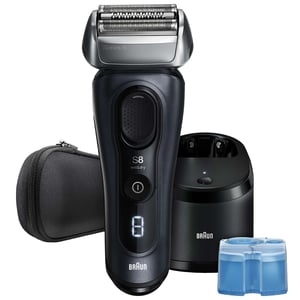 Braun Series 8 8663CC Electric Shaver, Grey - 4+1 Technology & 5in1 SmartCare