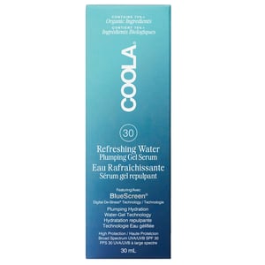 Coola Face Care Refreshing Water Plumping Gel with SPF 30 for Radiant Skin