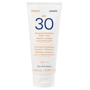 KORRES Yoghurt Sunscreen Emulsion SPF30 for Body and Face - 200ml