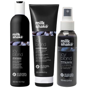 milk_shake Icy Blonde Trio: Shampoo 300ml, Conditioner 250ml & Toning Spray 100ml