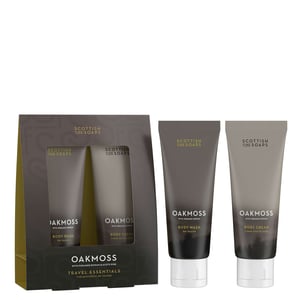 Scottish Fine Soaps Oakmoss Travel Essentials Set - Luxurious Body Care