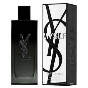 Yves Saint Laurent MYSLF Eau de Parfum 150 ml, hervulbare houtachtige bloemen voor mannen
