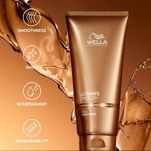 Wella Ultimate Smooth Conditioner 200ml voor gevoed en glanzend haar