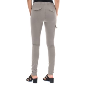 Long plush pants with elastic fabric 10DBF0549-J100 woman