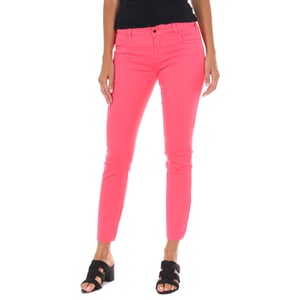 Long denim pants made of elastic fabric 10DBF0525-G291 woman