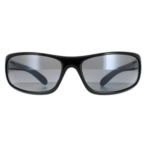 Bolle Wrap Mens Shiny Black Polarized TNS Sunglasses