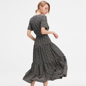 Liberty Print Cross-Heart Dress
