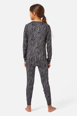 Cozy Limited Edition Crew Neck Baselayer Black Zebra