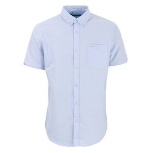 Ben Sherman Oxford-overhemd met korte mouwen voor heren, hemelsblauw