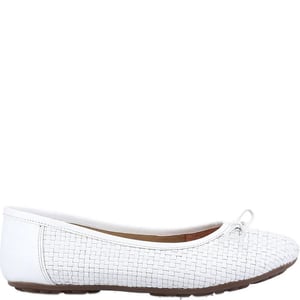 Hush Puppies Dames/Dames Ballerina Leren Pompen (Wit)