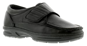 Dr Keller Texas Mens Leather Casual Shoes Black