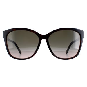 Jimmy Choo Square Dam Dark Havana Brown Gradient Lidie/F/SK