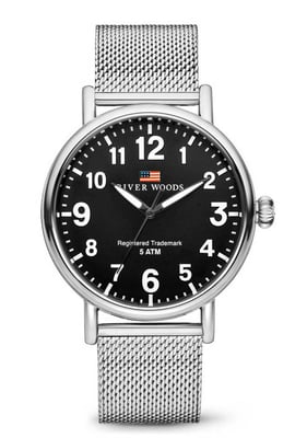 River Woods Sacramento herenhorloge Zilverkleurig RW420003