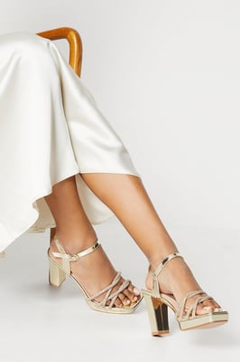 Taylor Diamante Platform Heeled Sandals