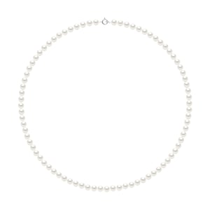 Ketting Water Pearl Rank Sweet Ronde 5-6mm White White Gold 18k