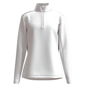 Forelson Womens/Ladies Broadway Quarter Zip Golf Base Layer Top (White)