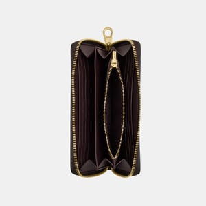 Long Zip Around Wallet in Signature Canvas