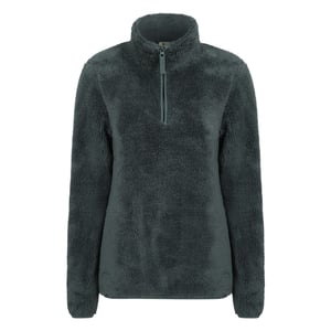 Mountain Warehouse Fleece Teddy Fleece Quarter Zip Fleecetröja för damer/damer (Grön)