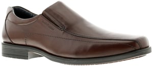 Hush puppies brody slip op leer heren smart shoes bruin