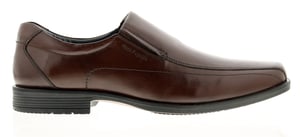 Hush puppies brody slip op leer heren smart shoes bruin