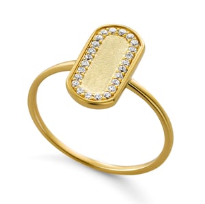 Orphelia 'Malaga' Women's 925 Sterling Silver Ring - Gold ZR-7573/G