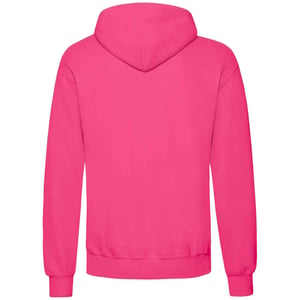 Fruit Of The Loom Unisex Volwassenen Klassiek Sweatshirt met capuchon (Fuchsia)