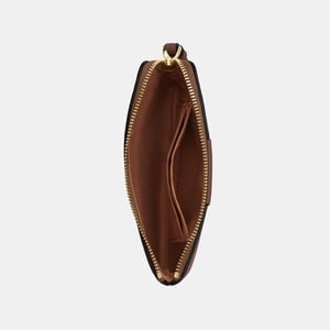 Corner Zip in Signature Canvas with Leather Stripe Bag