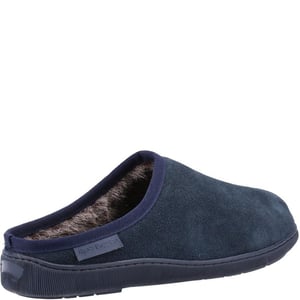 Hush Puppies Mens Ashton Suede Slippers (Navy)