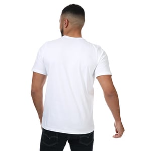 Wit-blauw Berghaus Drakestone-T-shirt met zak voor heren