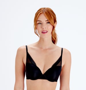 Naturals High Apex Moulded Bra - Black
