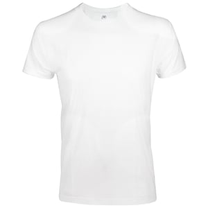 SOLS Mens Imperial Slim Fit Short Sleeve T-Shirt (White)