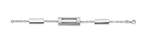 Orphelia Dames 925 Sterling Zilveren Set: Ketting + Armband - Zilver SET-046