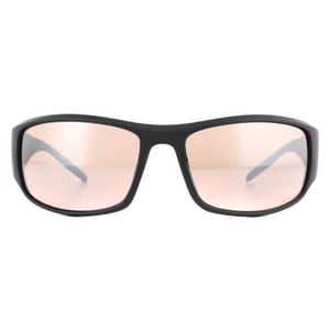 Bolle Wrap Mens Matte Black Metal Brown Phantom Brown Gun Cat Sunglasses