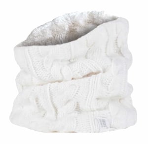 Heat Holders - Ladies Thick Cable Knit Fleece Lined Neck Warmer
