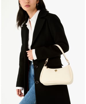 Kayla Pebbled Leather Small Convertible Shoulder Bag