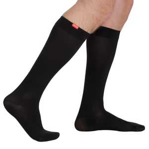 VIM&VIGR - Graduated Compression Unisex Socks 15-20 mmhg with Moisture Wicking Nylon - Black