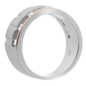 Orphelia Women's 925 Sterling Silver Ring - Silver/Rose ZR-7093