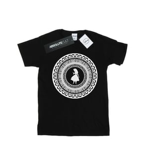 Disney Heren Alice In Wonderland Cirkel T-Shirt (Zwart)