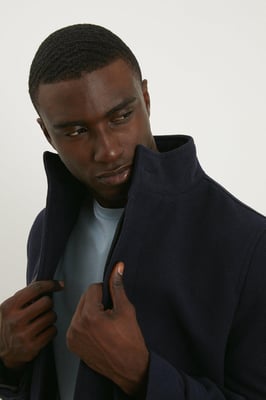 Signature Funnel Neck Coat