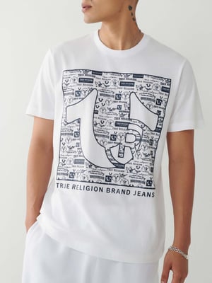 Registered Horseshoe Logo Tee in White