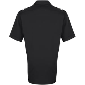 Premier Heren Korte Mouw Piloot Werk Shirt (Zwart)